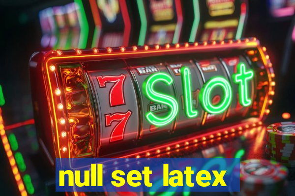 null set latex